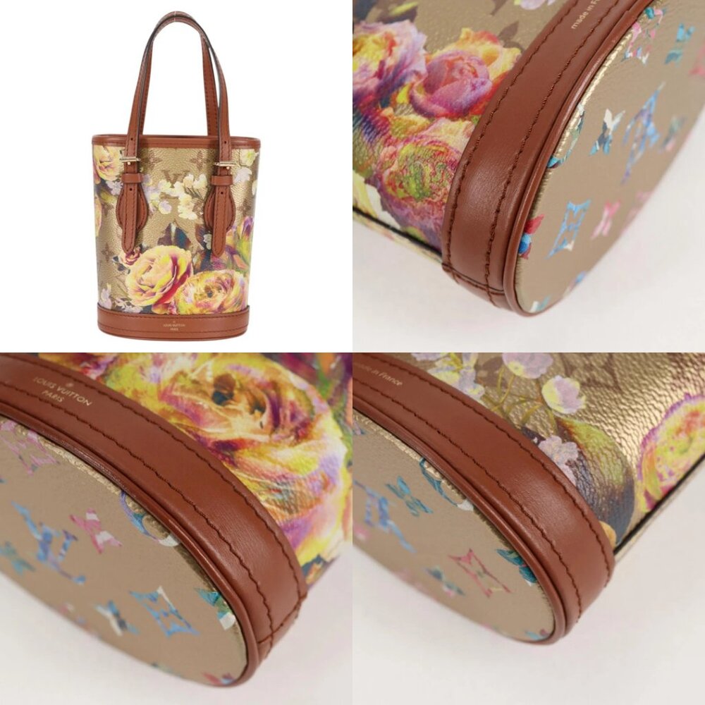 LOUIS VUITTON LV Garden Nano Bucket Shoulder Bag Beige M81724 LV Auth 130468SM - Picture 13 of 15